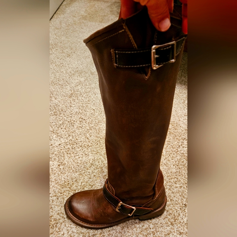 Freebirds handmade knee high boots